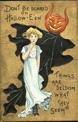 Don't Be Scared On Hallow-Even Halloween Postcard Postcard