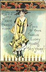 Jump Each Candle Clear H.B. Griggs (HBG) Postcard Postcard