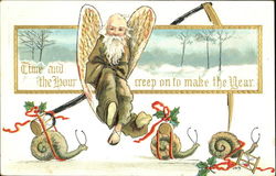 Time And The Hour Creep On To Make The Year Postcard