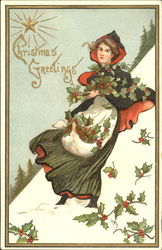 Christmas Greetings Postcard