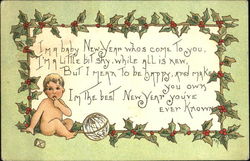 Baby New Year Postcard