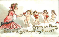 Cupids, Girl H.B. Griggs (HBG) Postcard Postcard