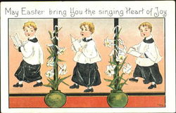 May Easter Bring You The Singing Heart Of Joy Postcard