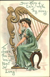 Dear Harp Of Erin Wake Thy Song H.B. Griggs (HBG) Postcard Postcard