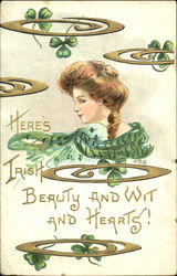 Here's To Irish Beauty And Wit And Hearts! Postcard