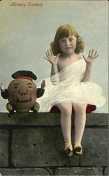 Humpty – Dumpty Girls Postcard Postcard