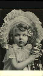 Girl with Doll Postcard