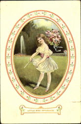 Little Miss Impudence Girls Postcard Postcard