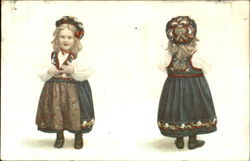 Norwegian Girl Postcard