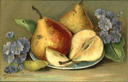 Still LIfe - Pears Fruit Postcard Postcard