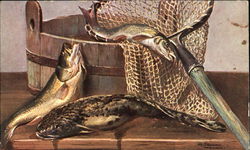 Still Life - Fish Postcard