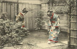 Geisha Women Japan Asian Postcard Postcard