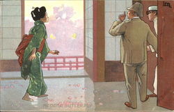 Madama Butterfly Asian Postcard Postcard