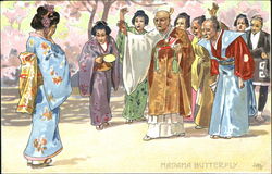 Madama Butterfly Asian Postcard Postcard