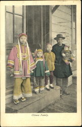 Chinese Family Asian Postcard Postcard