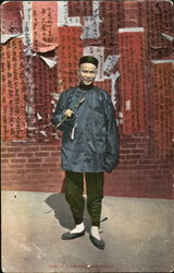 Chinese Professor Asian Postcard Postcard