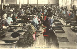 Sorting The Tea-Leaves Japan Postcard Postcard