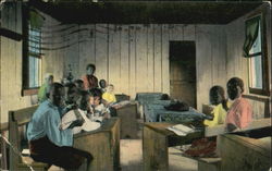 Colored Children In The School Black Americana Postcard Postcard