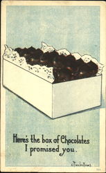 Here's The Box Of Chocolates I Promised You Black Americana Postcard Postcard