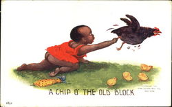 A Chip O The Old Block Postcard