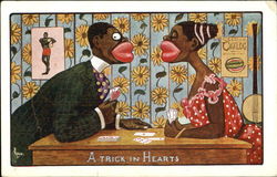 A Trick In Hearts Postcard