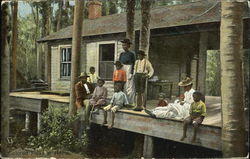 Colored Folks At Home Postcard