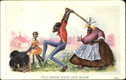 Two Birds With One Blow Postcard