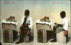 Eating The Profits Counting The Profits Black Americana Postcard Postcard