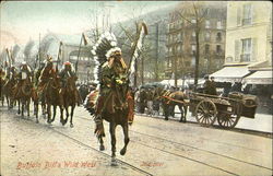 Buffalo Bill's Wild West Native Americana Postcard Postcard