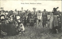 Scalp Dance Blackfoot Indians Postcard