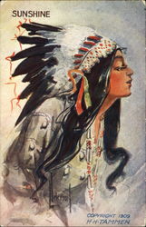 Sunshine Native Americana Postcard Postcard