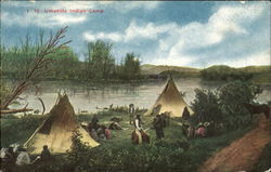 Umatilla Indian Camp Native Americana Postcard Postcard