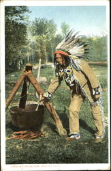 Canadian Indian Life Postcard