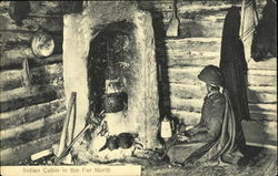 Indian Cabin In The Far North Postcard