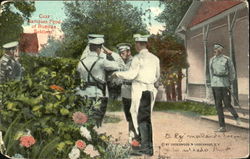 Czar Samples Food Of Russian Soldiers Postcard