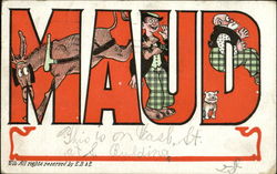 Maud Names Postcard Postcard