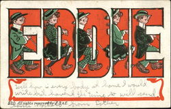 Eddie Names Postcard Postcard