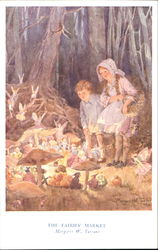 The Fairies Market Fantasy Postcard Postcard