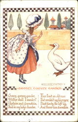 Goosey Goosey Gander Postcard