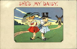 She's My Daisy Girls Postcard Postcard