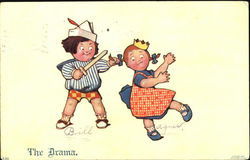 The Drama Children Postcard Postcard