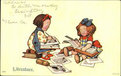 Literature Postcard