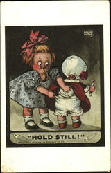 Hold Still! Girls Postcard Postcard