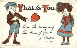 That For You Romance & Love Postcard Postcard