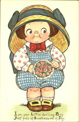 Child with Bouquet Postcard