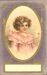 The Little Girl in the Pink Dress Postcard