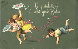 Congratulations And Good Wishes Postcard