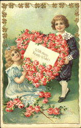 With Many Hearty Wishes Postcard