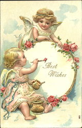 Best Wishes Babies Postcard Postcard