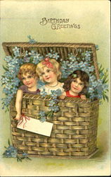 Birthday Greetings Girls Postcard Postcard